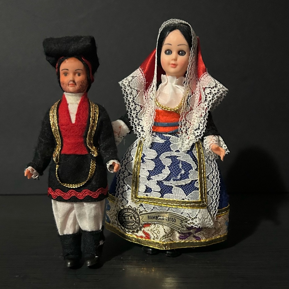 Vintage Blow Mold Style Dolls, Lila Florence Creazioni Original & Unknown Maker